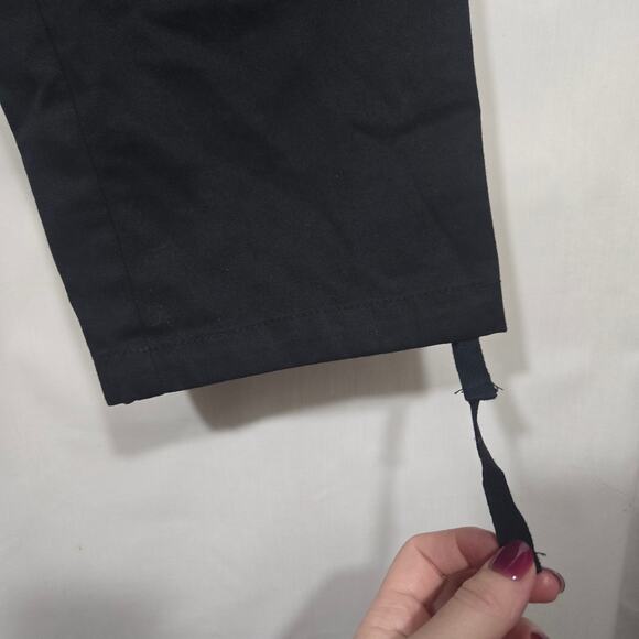 Empyre 30 Black Cargo Pants Tie Ankle Goth Streetwear Adjustable Waist Goth Emo - Picture 5 of 9